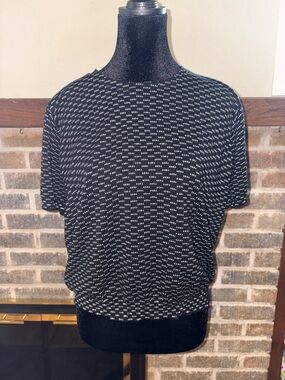 Daniel Rainn Black Short-Sleeve Patterned Tee